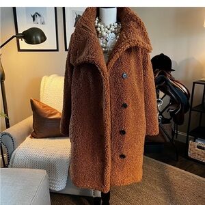 J Crew Villa coat in teddy sherpa